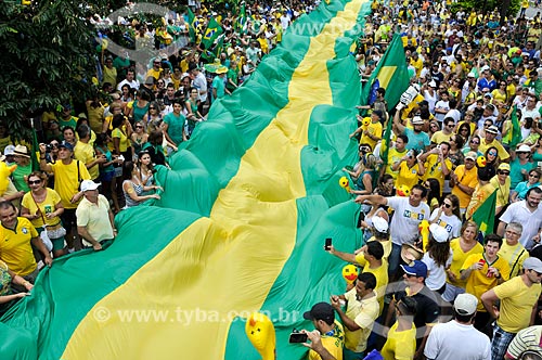  Manifestação pelo impeachment da Presidente Dilma Rousseff em 13 de março  - São José do Rio Preto - São Paulo (SP) - Brasil