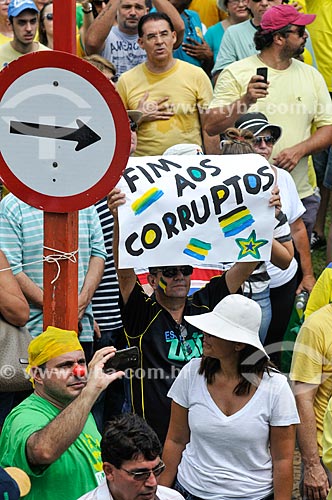  Manifestação pelo impeachment da Presidente Dilma Rousseff em 13 de março  - São José do Rio Preto - São Paulo (SP) - Brasil