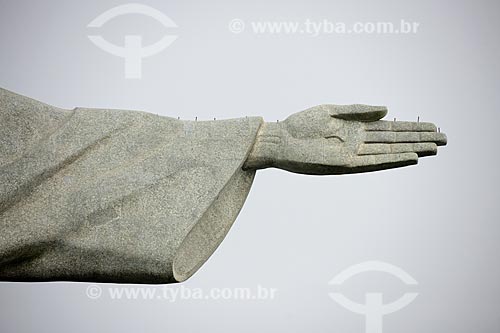  Detalhe da estátua do Cristo Redentor (1931)  - Rio de Janeiro - Rio de Janeiro (RJ) - Brasil