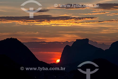  Pôr do sol na Pedra da Gávea  - Rio de Janeiro - Rio de Janeiro (RJ) - Brasil