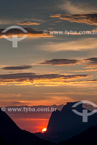  Pôr do sol na Pedra da Gávea  - Rio de Janeiro - Rio de Janeiro (RJ) - Brasil