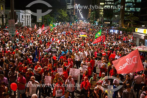  Manifestação a favor da Presidente Dilma Rousseff  - São Paulo - São Paulo (SP) - Brasil