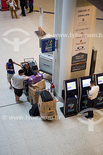  Terminais de autoatendimento no hall do Aeroporto Santos Dumont  - Rio de Janeiro - Rio de Janeiro (RJ) - Brasil