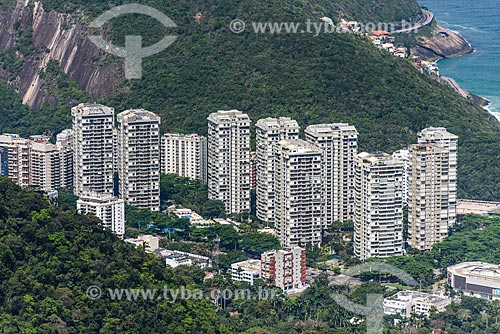  Prédios no bairro de São Conrado a partir da rampa da Pedra Bonita/Pepino  - Rio de Janeiro - Rio de Janeiro (RJ) - Brasil