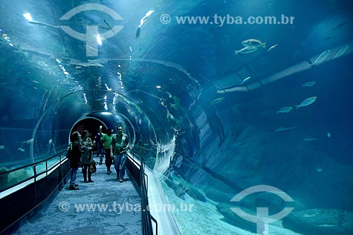  Túnel no interior do AquaRio - aquário marinho da cidade do Rio de Janeiro  - Rio de Janeiro - Rio de Janeiro (RJ) - Brasil