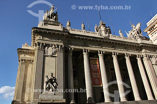  Detalhe da fachada da Assembléia Legislativa do Estado do Rio de Janeiro (ALERJ)  - Rio de Janeiro - Rio de Janeiro (RJ) - Brasil