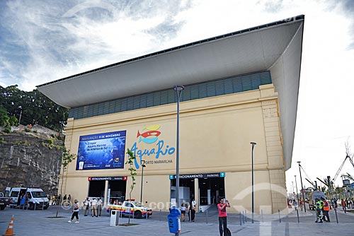  Fachada do AquaRio - aquário marinho da cidade do Rio de Janeiro  - Rio de Janeiro - Rio de Janeiro (RJ) - Brasil