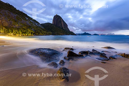  Amanhecer na Praia Vermelha com o Pão de Açúcar ao fundo  - Rio de Janeiro - Rio de Janeiro (RJ) - Brasil