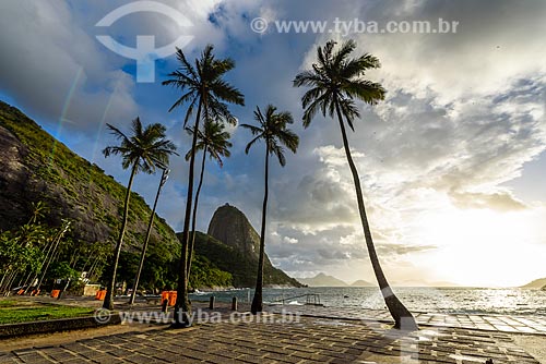  Amanhecer na Praia Vermelha com o Pão de Açúcar ao fundo  - Rio de Janeiro - Rio de Janeiro (RJ) - Brasil