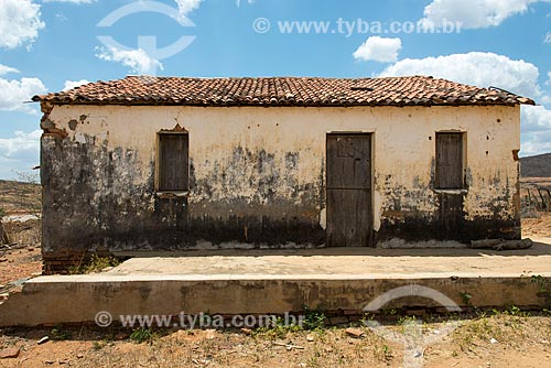  Casa em área que ficará submersa após a conclusão da Barragem Boa Vista - parte do Projeto de Integração do Rio São Francisco com as bacias hidrográficas do Nordeste Setentrional  - São José de Piranhas - Paraíba (PB) - Brasil