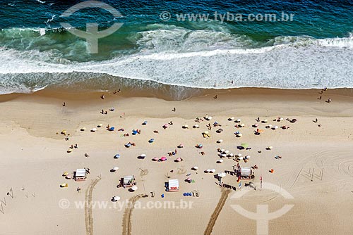  Vista de cima da orla da Praia de Copacabana  - Rio de Janeiro - Rio de Janeiro (RJ) - Brasil