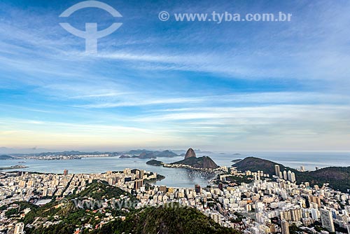  Vista da Enseada de Botafogo com o Pão de Açúcar a partir do Mirante Dona Marta  - Rio de Janeiro - Rio de Janeiro (RJ) - Brasil