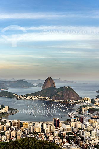  Vista da Enseada de Botafogo com o Pão de Açúcar a partir do Mirante Dona Marta  - Rio de Janeiro - Rio de Janeiro (RJ) - Brasil