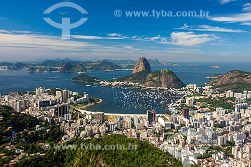  Vista da Enseada de Botafogo a partir do Mirante Dona Marta  - Rio de Janeiro - Rio de Janeiro (RJ) - Brasil