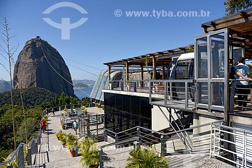  Vista do Pão de Açúcar a partir da estação do bondinho do Morro da Urca  - Rio de Janeiro - Rio de Janeiro (RJ) - Brasil