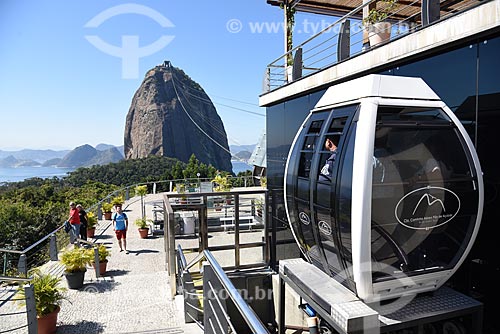  Vista do Pão de Açúcar a partir da estação do bondinho do Morro da Urca  - Rio de Janeiro - Rio de Janeiro (RJ) - Brasil