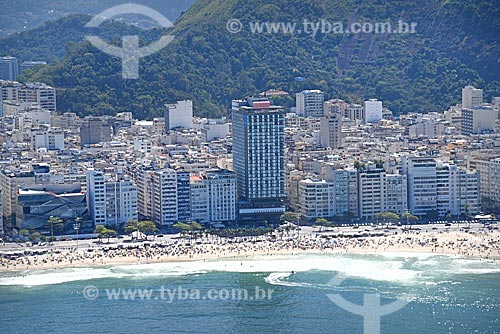  Foto aérea da orla da Praia de Copacabana  - Rio de Janeiro - Rio de Janeiro (RJ) - Brasil