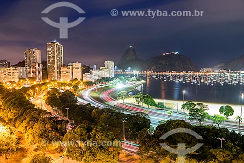  Vista da Enseada de Botafogo com o Pão de Açúcar ao fundo  - Rio de Janeiro - Rio de Janeiro (RJ) - Brasil