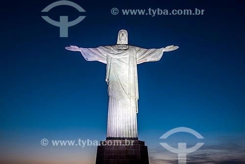  Vista do pôr do sol a partir do Cristo Redentor  - Rio de Janeiro - Rio de Janeiro (RJ) - Brasil