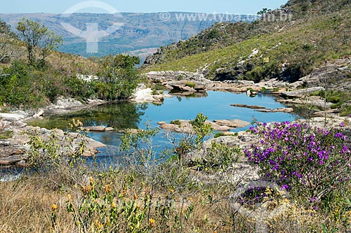  Rio São Francisco na parte alta da Serra da Canastra  - São Roque de Minas - Minas Gerais (MG) - Brasil