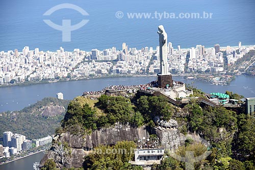  Foto aérea do Cristo Redentor  - Rio de Janeiro - Rio de Janeiro (RJ) - Brasil