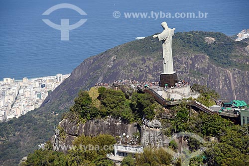  Foto aérea do Cristo Redentor  - Rio de Janeiro - Rio de Janeiro (RJ) - Brasil