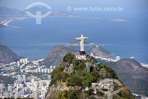  Foto aérea do Cristo Redentor  - Rio de Janeiro - Rio de Janeiro (RJ) - Brasil