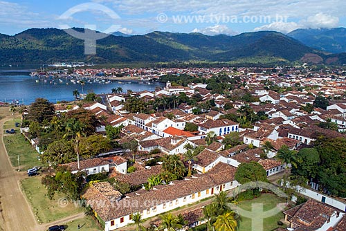  Foto feita com drone do centro histórico da cidade de Paraty  - Paraty - Rio de Janeiro (RJ) - Brasil