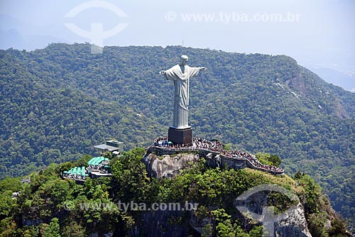  Foto aérea do Cristo Redentor  - Rio de Janeiro - Rio de Janeiro (RJ) - Brasil