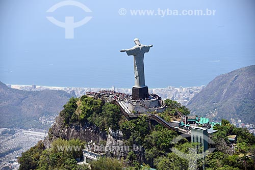  Foto aérea do Cristo Redentor  - Rio de Janeiro - Rio de Janeiro (RJ) - Brasil