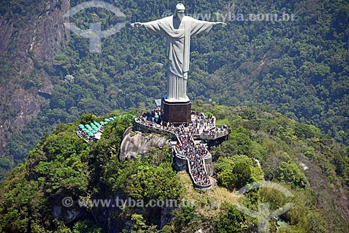  Foto aérea do Cristo Redentor  - Rio de Janeiro - Rio de Janeiro (RJ) - Brasil