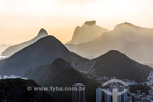  Vista do Morro Dois Irmãos com a Pedra da Gávea a partir do Pão de Açúcar  - Rio de Janeiro - Rio de Janeiro (RJ) - Brasil