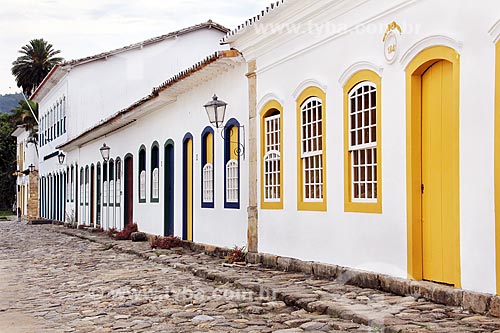  Fachada de casarios no centro histórico de Paraty  - Paraty - Rio de Janeiro (RJ) - Brasil