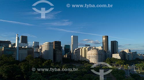  Foto feita com drone dos prédios do centro do Rio de Janeiro  - Rio de Janeiro - Rio de Janeiro (RJ) - Brasil