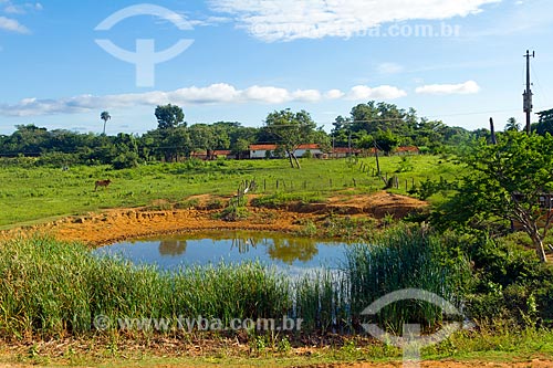  Açude em propriedade rural de Montes Claros  - Montes Claros - Minas Gerais (MG) - Brasil