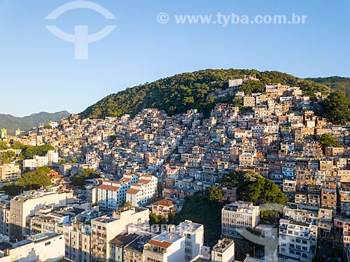  Foto feita com drone da favela Pavão Pavãozinho  - Rio de Janeiro - Rio de Janeiro (RJ) - Brasil