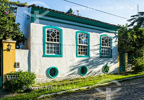  Fachada de casarios no distrito Enseada de Brito  - Palhoça - Santa Catarina (SC) - Brasil