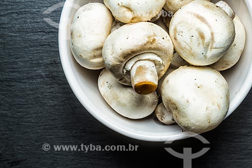  Detalhe de champignon (Agaricus bisporus)  - Brasil