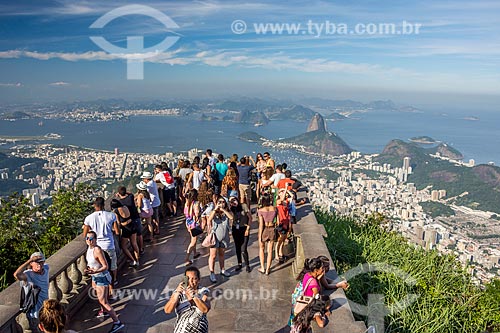  Vista do Pão de Açúcar a partir do mirante do Cristo Redentor  - Rio de Janeiro - Rio de Janeiro (RJ) - Brasil