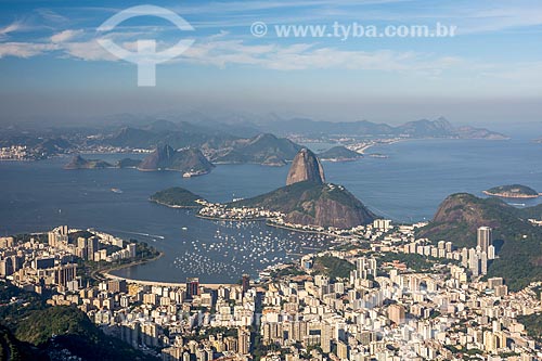  Vista do Pão de Açúcar a partir do mirante do Cristo Redentor  - Rio de Janeiro - Rio de Janeiro (RJ) - Brasil