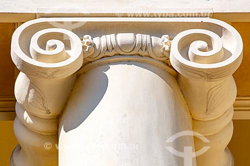  Detalhe de coluna na fachada do Instituto Benjamin Constant  - Rio de Janeiro - Rio de Janeiro (RJ) - Brasil