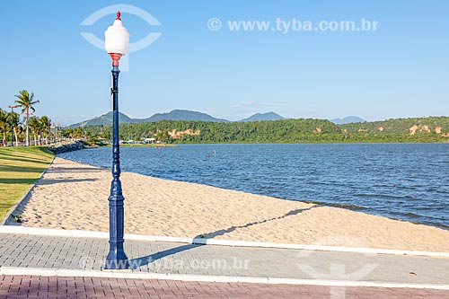  Vista da Orla Zé Garoto (2018) na Lagoa da Barra de Maricá - também conhecida como Lagoa do Boqueirão  - Maricá - Rio de Janeiro (RJ) - Brasil