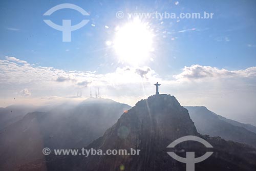  Foto aérea do Cristo Redentor (1931)  - Rio de Janeiro - Rio de Janeiro (RJ) - Brasil