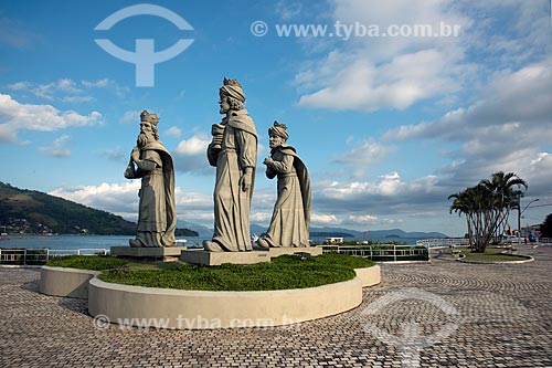  Estátuas dos Reis Magos - obra do artista Miguel Santeiro  - Angra dos Reis - Rio de Janeiro (RJ) - Brasil