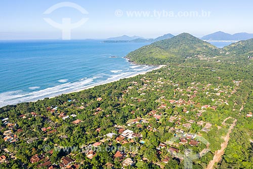  Foto feita com drone da Praia de Itamambuca  - Ubatuba - São Paulo (SP) - Brasil