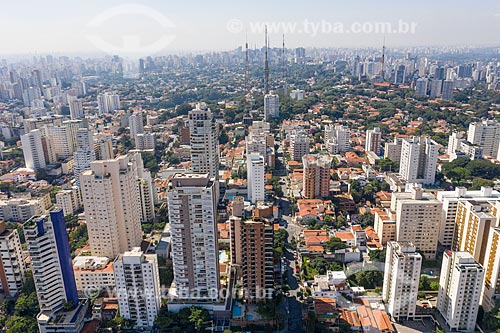  Foto feita com drone da prédios residenciais  - São Paulo - São Paulo (SP) - Brasil