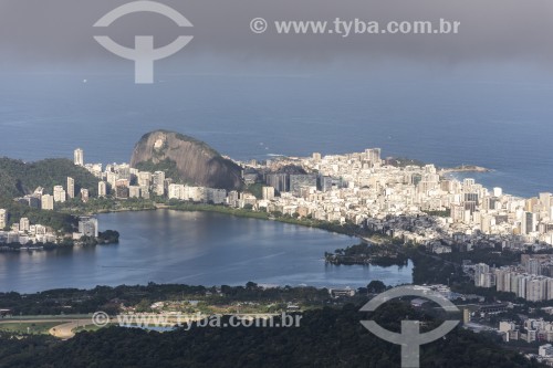 Vista da Lagoa Rodrigo de Freitas a partir da Pedra da Proa - Rio de Janeiro - Rio de Janeiro (RJ) - Brasil