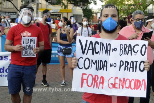 Manifestação contra o Presidente Jair Bolsonaro - São José do Rio Preto - São Paulo (SP) - Brasil