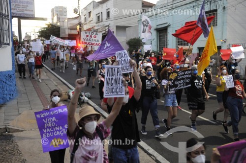 Manifestação contra o Presidente Jair Bolsonaro - São José do Rio Preto - São Paulo (SP) - Brasil