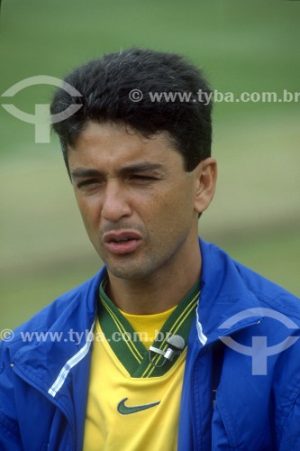 Seleção Brasileira - Jogador Bebeto - Anos 90 - Teresópolis - Rio de Janeiro (RJ) - Brasil